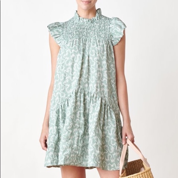 Sea New York Dresses & Skirts - Sea NY Thandi Textured Tunic Dress in Mint